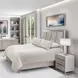 Marin Greige Upholstered Panel Bedroom Set