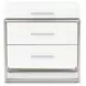 Marquee Cloud White 3 Drawer Nightstand