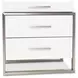 Marquee Cloud White 3 Drawer Nightstand