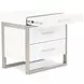 Marquee Cloud White 3 Drawer Nightstand
