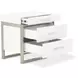 Marquee Cloud White 3 Drawer Nightstand