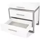 Marquee Cloud White 3 Drawer Nightstand