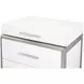 Marquee Cloud White 3 Drawer Nightstand