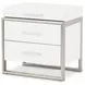 Marquee Cloud White 3 Drawer Nightstand