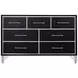 Ava Ebony 7 Drawer Dresser