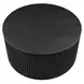 Colvin Black Round Ocassional Table with Casters