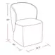 Zephyr Aline Cashmere Upholstered Dining Chair Set of 2