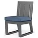 Redondo Spectrum Indigo Upholstered Outdoor Armless Dining Chair