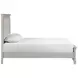 Silver Sands Gray California King Upholstered Panel Bed