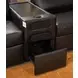ModMax II Black Leather 8 Piece Sectional with Audio Consoles