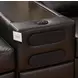 ModMax II Black Leather 8 Piece Sectional with Audio Consoles