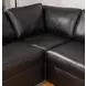 ModMax II Black Leather 8 Piece Sectional with Audio Consoles
