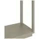 Glaze Bezel Rectangular Glass Top Console Table