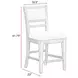 Breckenridge Cream Performance Fabric Upholstered Counter Height Chair Set of 2