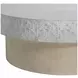 Pincio Millstone and Trevin Round Faux Stone Top Cocktail Table