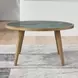 Novato Green Round Sintered Stone Cocktail Table