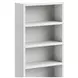 Nora Jasmine White and Barnwood 82" High Pier Bookcase