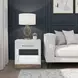 Nora Jasmine White and Barnwood Square End Table