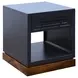 Nora Blue Denim and Whiskey Square End Table