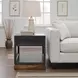 Nora Black and Whiskey Square End Table