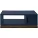 Nora Blue Denim and Whiskey Rectangular Cocktail Table