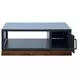 Nora Blue Denim and Whiskey Rectangular Cocktail Table