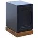Nora Blue Denim and Whiskey Rectangular Chairside Table