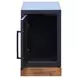 Nora Blue Denim and Whiskey Rectangular Chairside Table