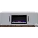 Nora Jasmine White And Barnwood 64" Fireplace TV Stand
