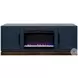 Nora Blue Denim And Whiskey 64" Fireplace TV Stand