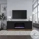 Nora Black And Whiskey 64" Fireplace TV Stand