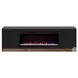 Nora Black And Whiskey 81" Fireplace TV Stand