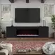 Nora Black And Whiskey 81" Fireplace TV Stand