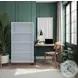 Nora Jasmine White And Barnwood Modular 60" High Bookshelf