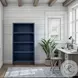 Nora Blue Denim And Whiskey Modular 60" High Bookshelf