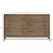 Lindon Belgian Wheat and Coffee Bean 6 Drawer Dresser