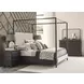 Heritage Timber Charcoal and Brown 9 Drawer Westwood Bureau with Rectangular Jessup Mirror