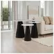 Nolan Black Marble Top Accent Table Set Of 3