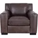 Nova Bomber Walnut Top Grain Leather Living Room Chair