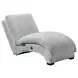 York Glam Fog 66" Chaise with USB Charging and LED