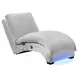York Glam Fog 66" Chaise with USB Charging and LED