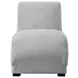 York Glam Fog 66" Chaise with USB Charging and LED