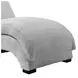York Glam Fog 66" Chaise with USB Charging and LED