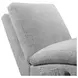 York Glam Fog 66" Chaise with USB Charging and LED