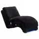 York Masis Black 66" Chaise with USB Charging and LED