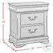 Coppola Rich Cherry 3 Drawer Nightstand