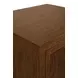 Novalie Provincial Brown Oak Soft Close 2 Drawer Side Table With Fluted Drawer Fronts