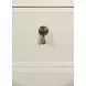 Novalie Matte Antique White Lacquer Soft Close 2 Drawer Side Table With Fluted Drawer Fronts