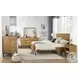 Newport Natural Oak King Panel Bed