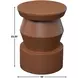 Allen Brown 14" Round Side Table
